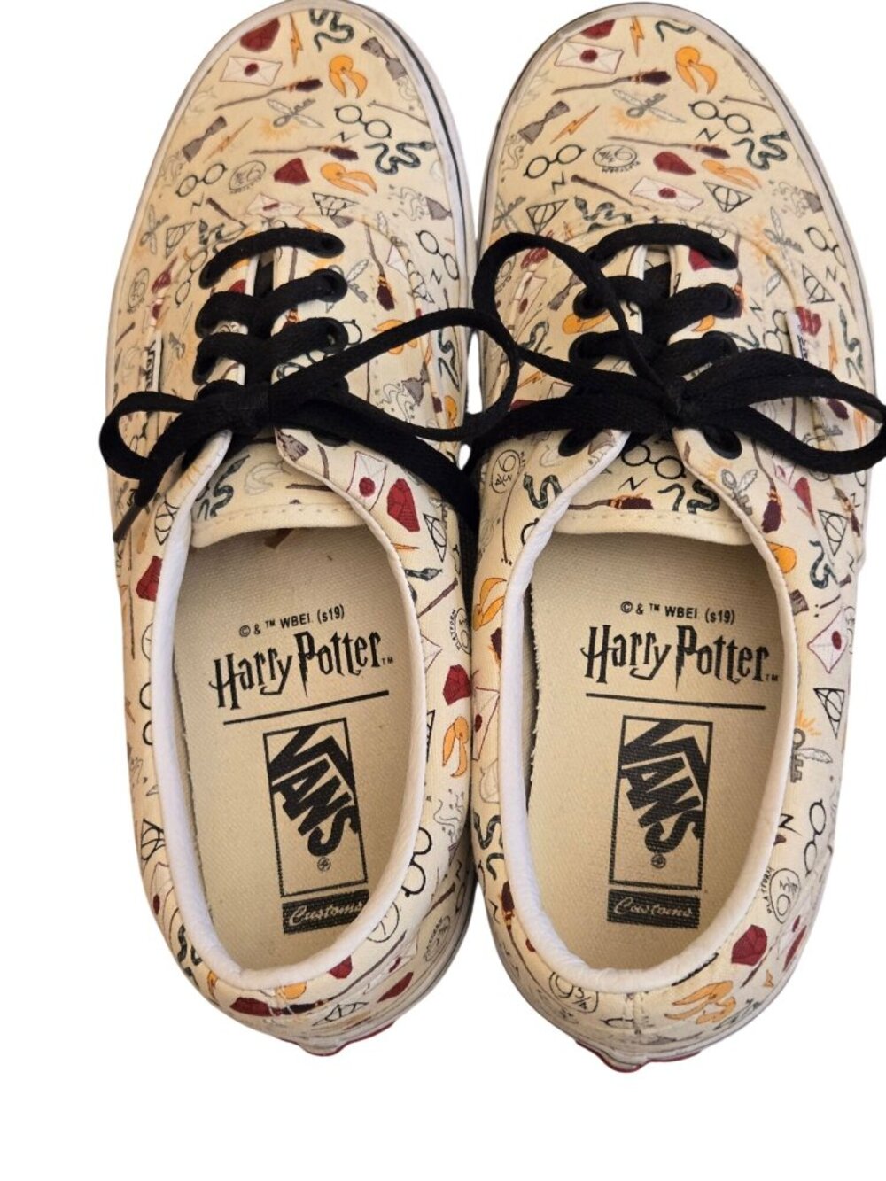 Vans X Harry Potter Era Cream Icon Sneakers All Over Print Size 8.5 Men / 10 Wom - Picture 4 of 9